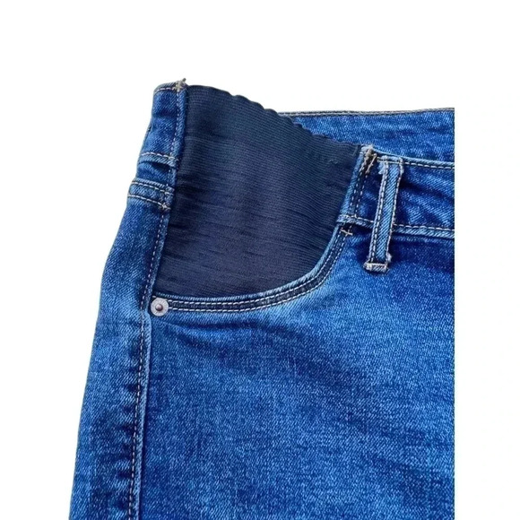 Women’s Old Navy Maternity Dark Wash Denim Shorts•SZ 12 Preowned Good Condition - Picture 4 of 8